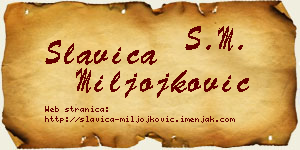 Slavica Miljojković vizit kartica